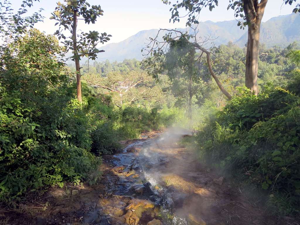 Natural hot spring above Wondo Genet, Ethiopia