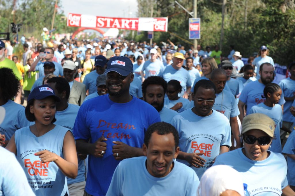 Runners training in Ethiopia